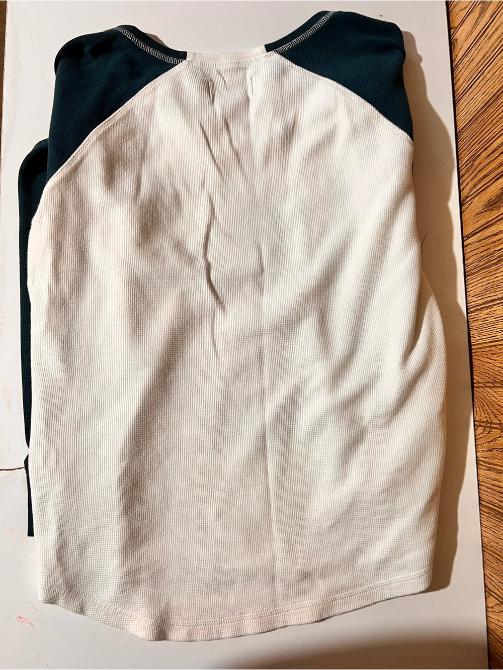Ariat Cream Crewneck Sweater with Blue & Maroon Graphic - Picture 3 of 4
